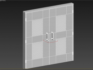 door blue 3D-Modell