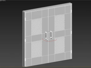 door blue 3D Model