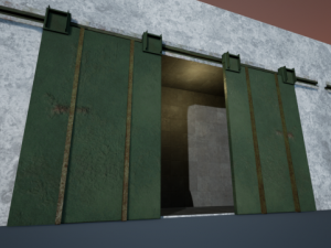 garage double door Modèle 3D