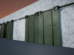 garage double door 3D-Modell