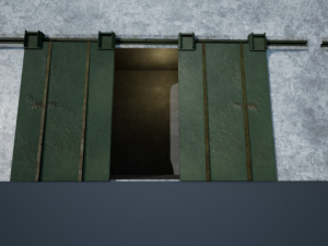 garage double door 3D-Modell