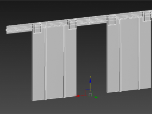 garage double door 3D-Modell