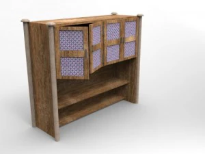 wooden cabinet 3D Model