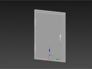 old wooden door 3D-Modell