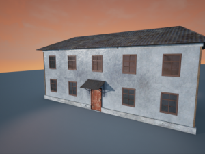 russian house barracks 3D Model