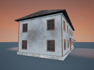 russian house barracks 3D Model