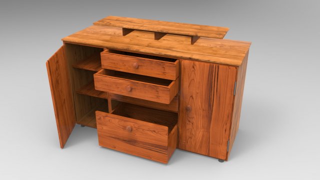 cabinet Model 3D .c4d .max .obj .3ds .fbx .stl .blend