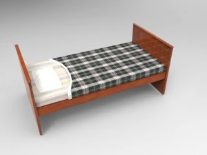 altes Bett 3D Modell