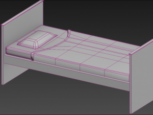 old bed 3D Model
