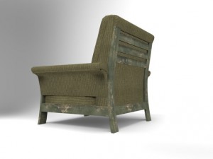 green armchair 3D Model