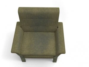 green armchair 3D Model