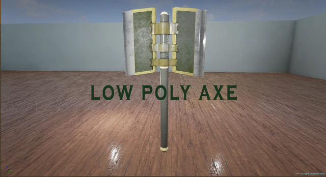 Axt 02 3D Modell .c4d .max .obj .3ds .fbx .stl .blend 