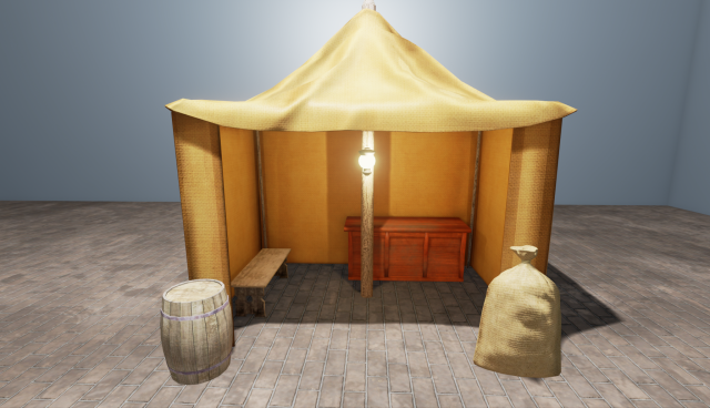 camp set 3D 模型 .c4d .max .obj .3ds .fbx .stl .blend 
