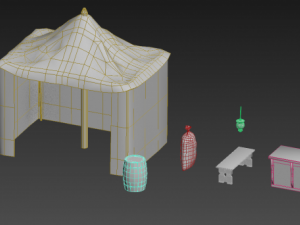 camp set 3D 模型