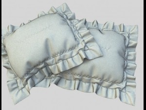 simple decor pillow 3D 모델