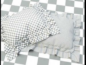 simple decor pillow 3D 모델