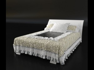 neoclassic design bed for interior bedrooms 3D Модель