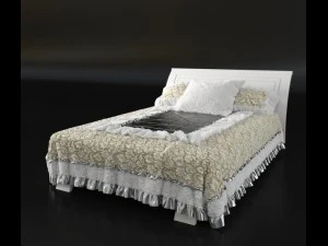 неокласичний дизайн ліжка для інтер'єру спальні 3D Модель