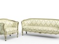 sofa and armchair in the style of provence 3D Модель