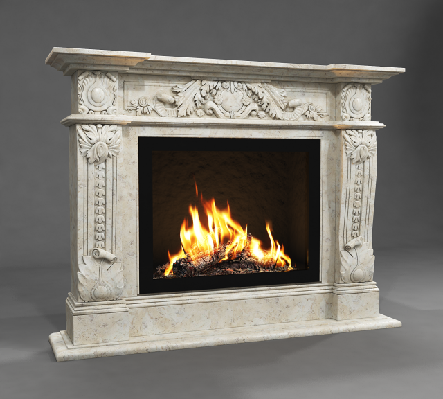 fireplace mercury Modelo 3D .c4d .max .obj .3ds .fbx .stl .blend 