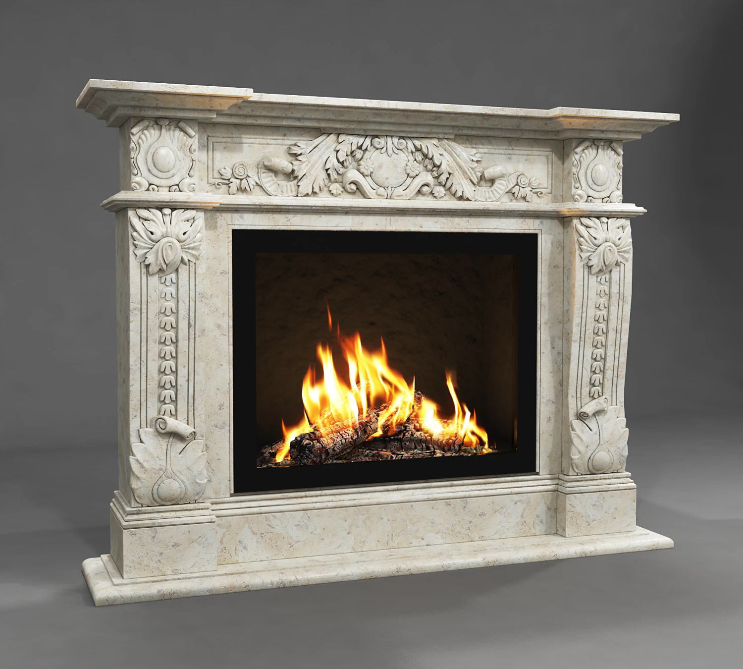 fireplace mercury 3D Model .c4d .max .obj .3ds .fbx .stl .blend 
