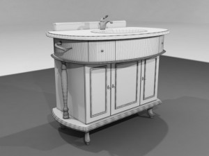 washbasin classic 3D Model