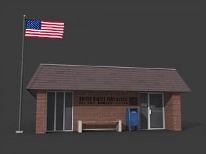 post office 3D Модель