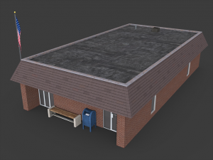 post office 3D Модель