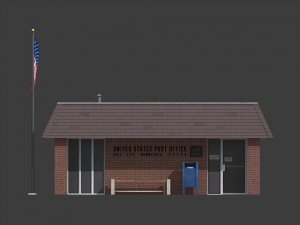 post office 3D Модель