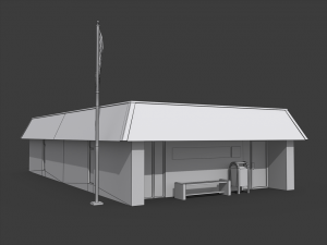 post office 3D Модель