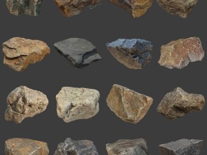 stones pack Modèle 3D