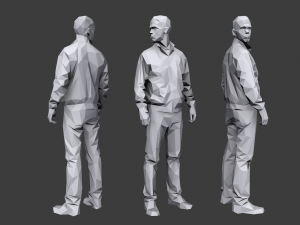 lowpoly people casual pack Modèle 3D