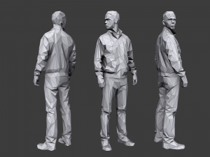 lowpoly people casual pack Modèle 3D