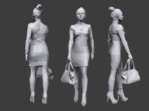 lowpoly people casual pack Modèle 3D