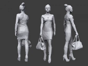lowpoly people casual pack 3D Model