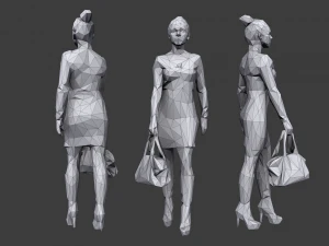 lowpoly people casual pack 3D Model