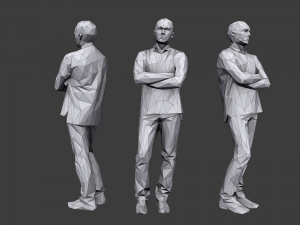 lowpoly people casual pack Modèle 3D