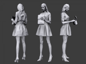 lowpoly people casual pack vol 2 3D 모델