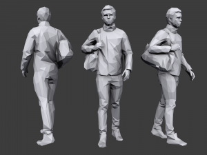 lowpoly people casual pack vol 2 3D 모델