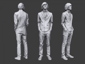 lowpoly people casual pack vol 2 3D 모델