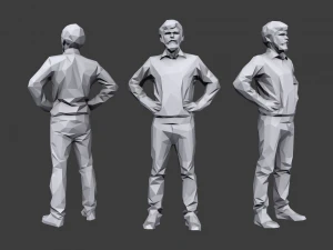 lowpoly people casual pack vol 2 3D Model