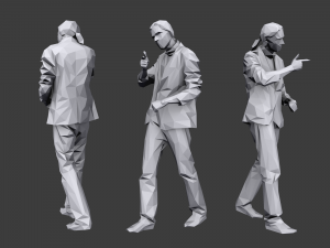 lowpoly people casual pack vol 2 3D 모델
