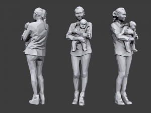 lowpoly people casual pack vol 3 3Dモデル