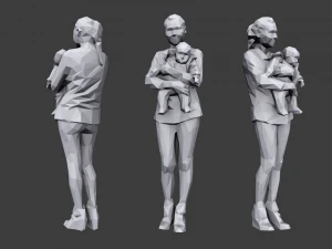 lowpoly people casual pack vol 3 3D Model