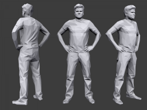 lowpoly people casual pack vol 3 3Dモデル