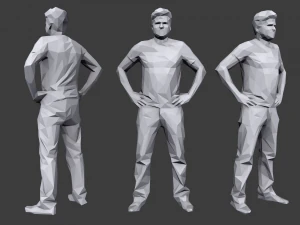 lowpoly people casual pack vol 3 3D Model