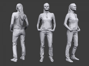 lowpoly people casual pack vol 3 3Dモデル