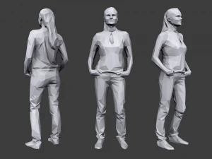 lowpoly people casual pack vol 3 3D Model