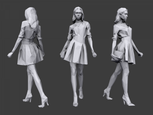 lowpoly people casual pack vol 3 3Dモデル