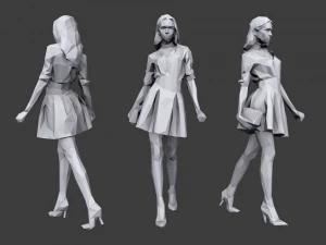 lowpoly people casual pack vol 3 3D Model